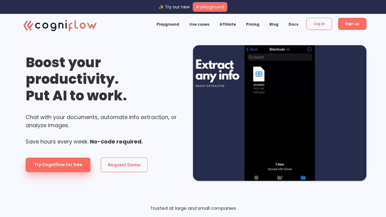 Cogniflow screenshot