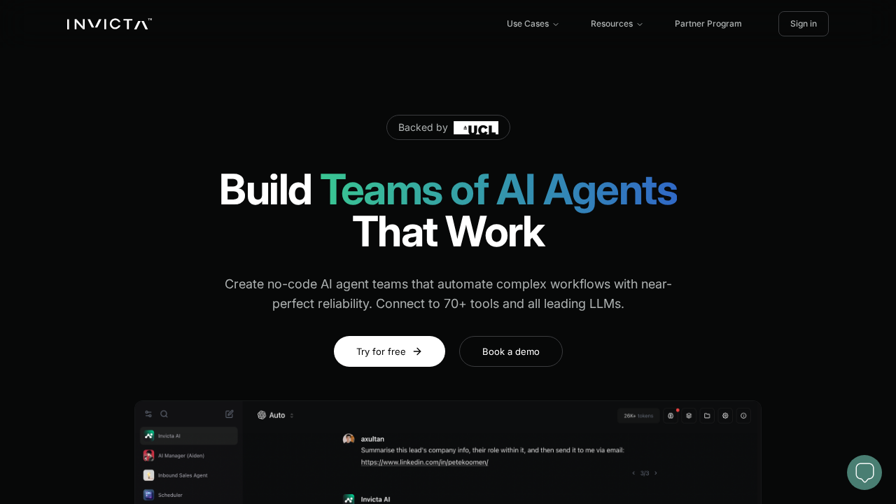 Invicta AI screenshot