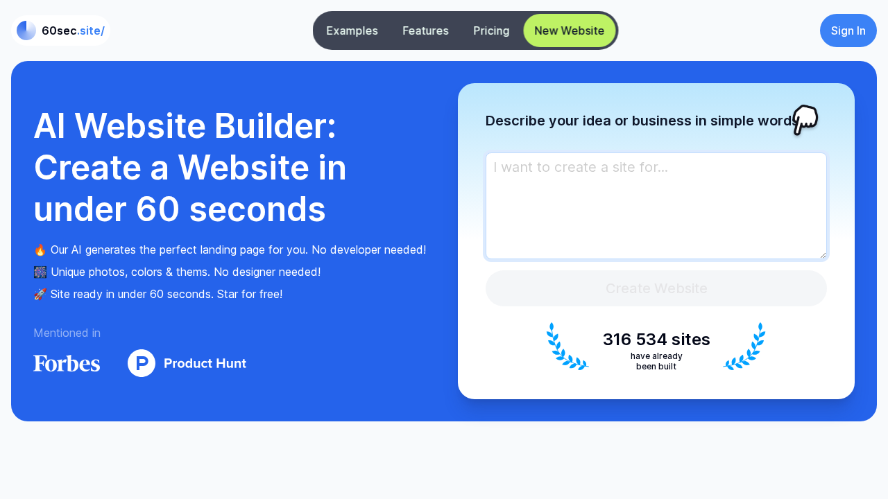 60sec.site screenshot