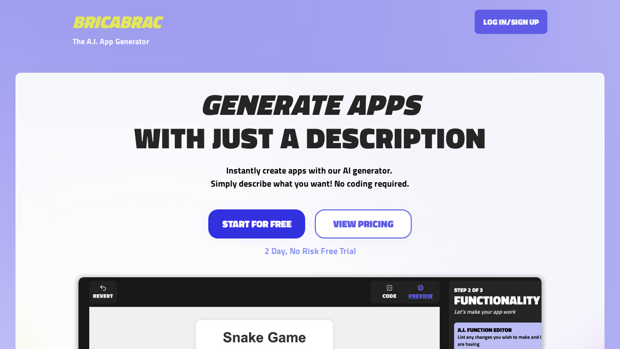 Bricabrac screenshot