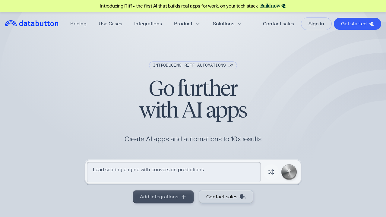 Databutton screenshot