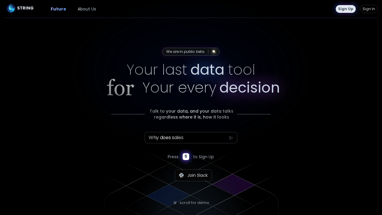 Ask String screenshot
