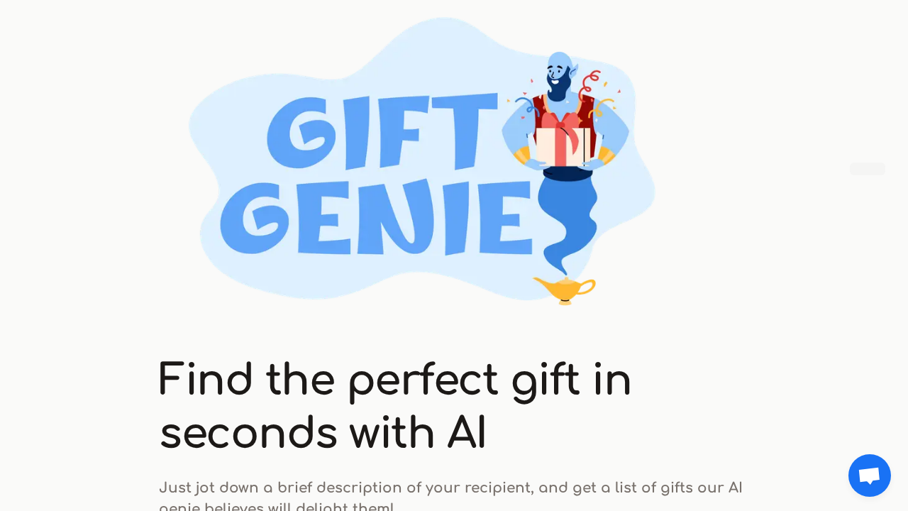 Gift Genie AI screenshot