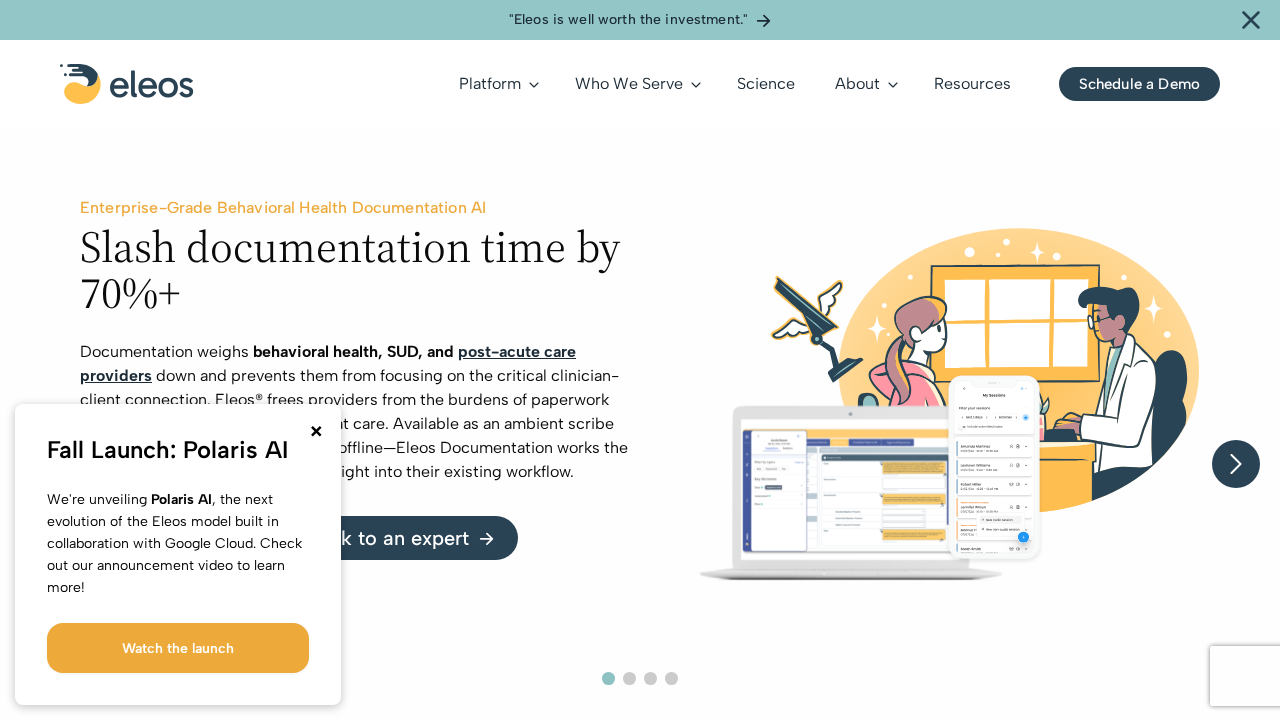 Eleos Health screenshot