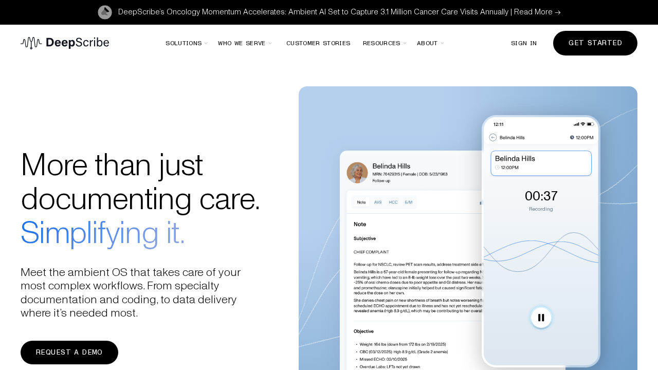 DeepScribe screenshot
