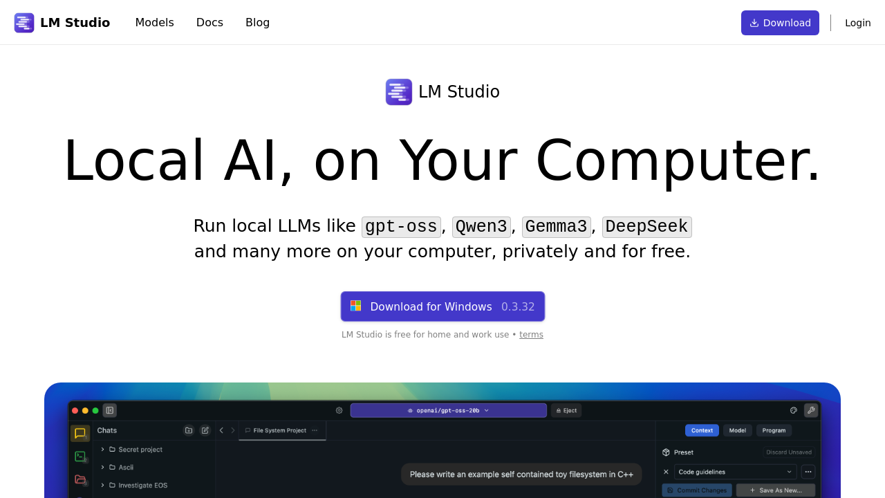LM Studio screenshot