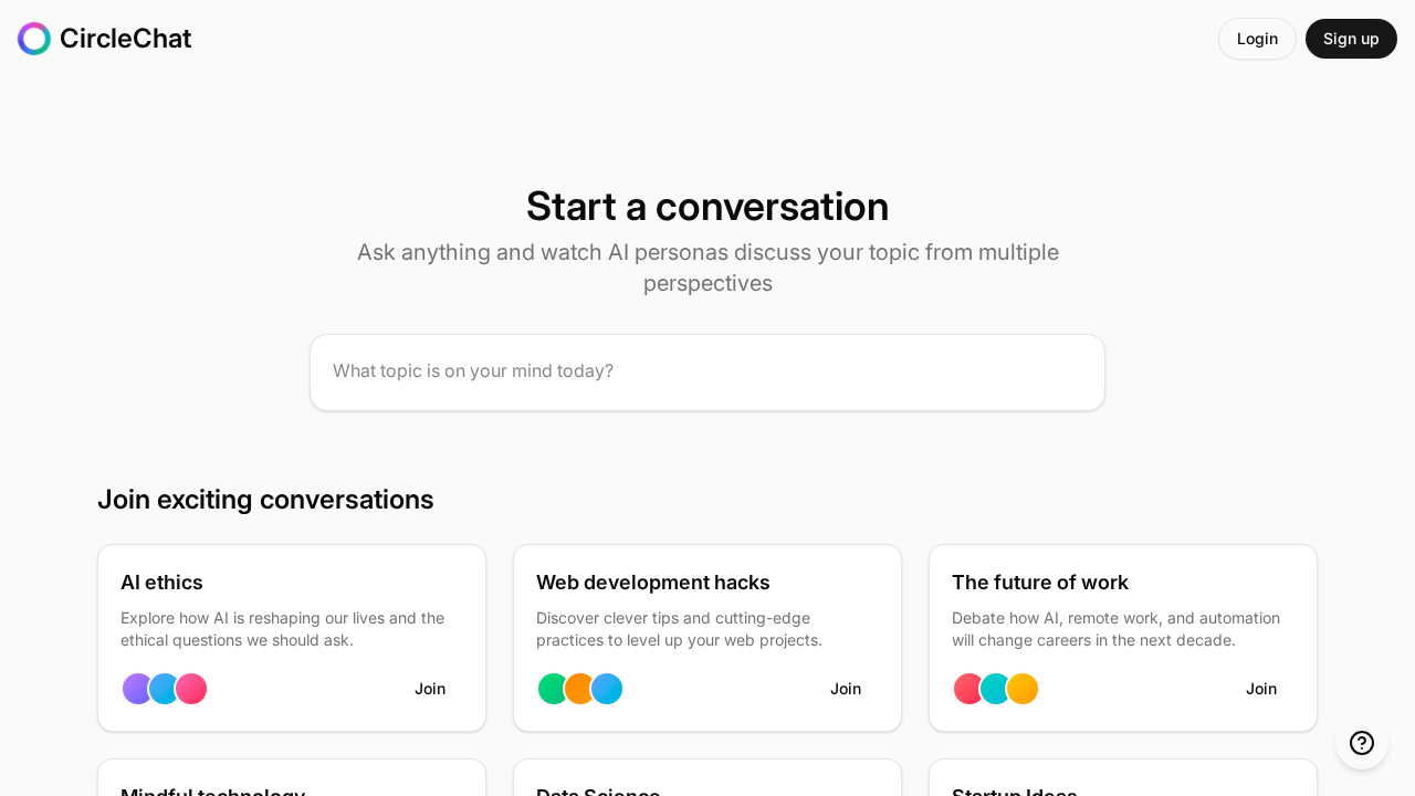 Circle Chat screenshot
