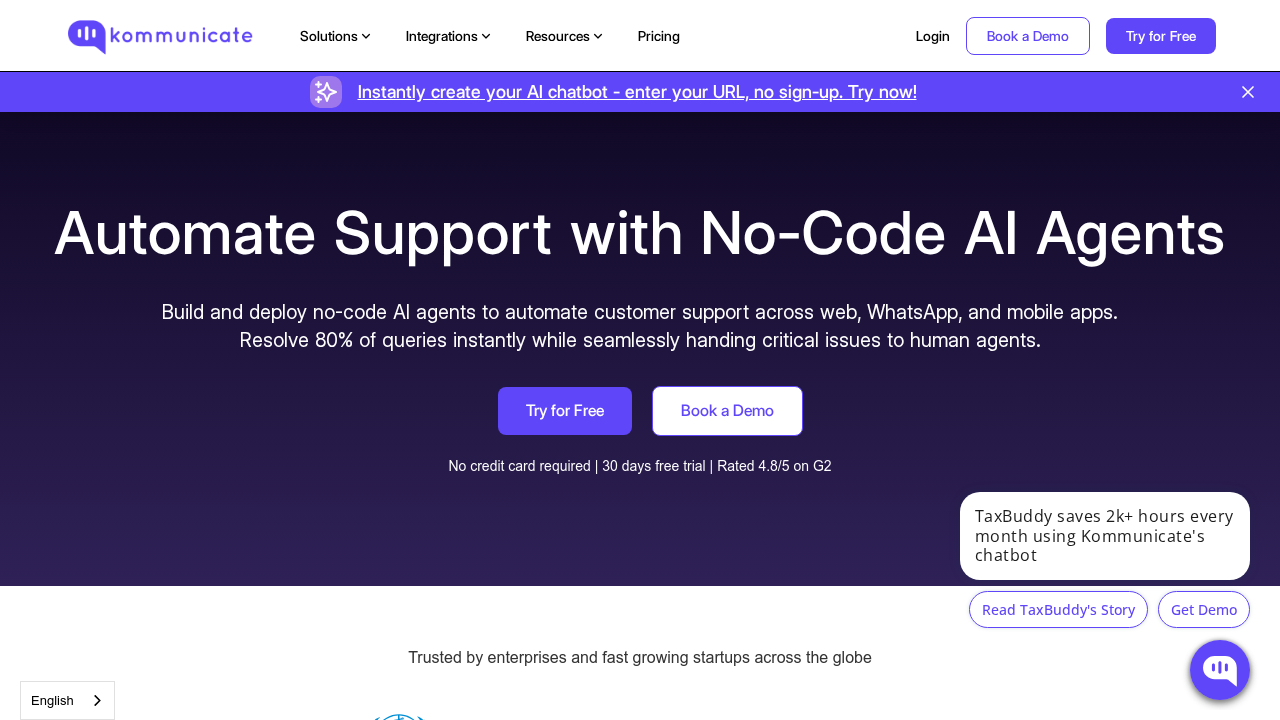 Kommunicate screenshot