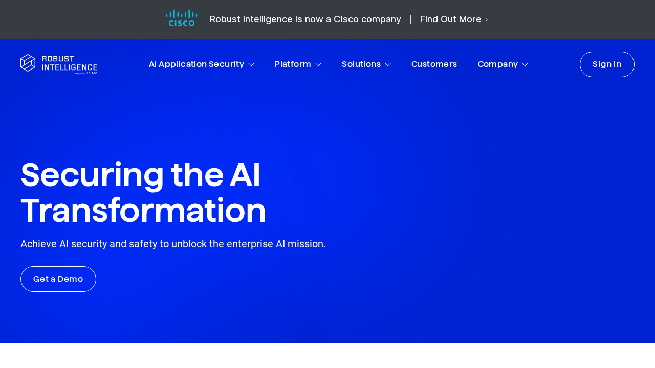 Robust Intelligence screenshot