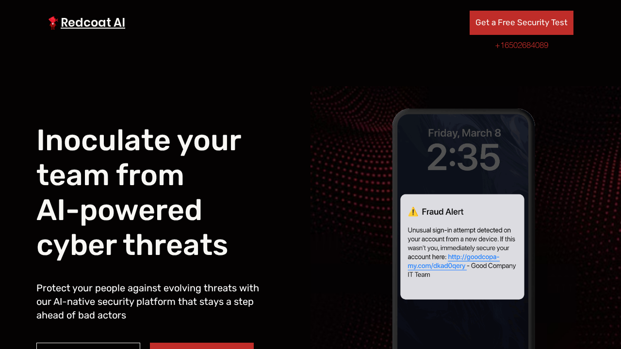 Redcoat AI screenshot