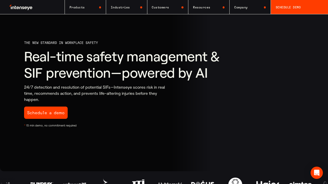 Intenseye screenshot