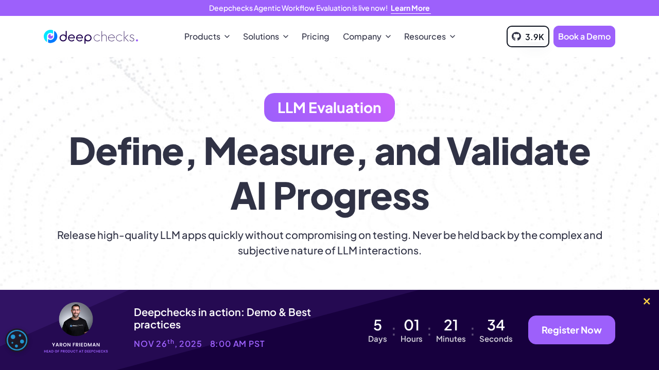 DeepChecks screenshot