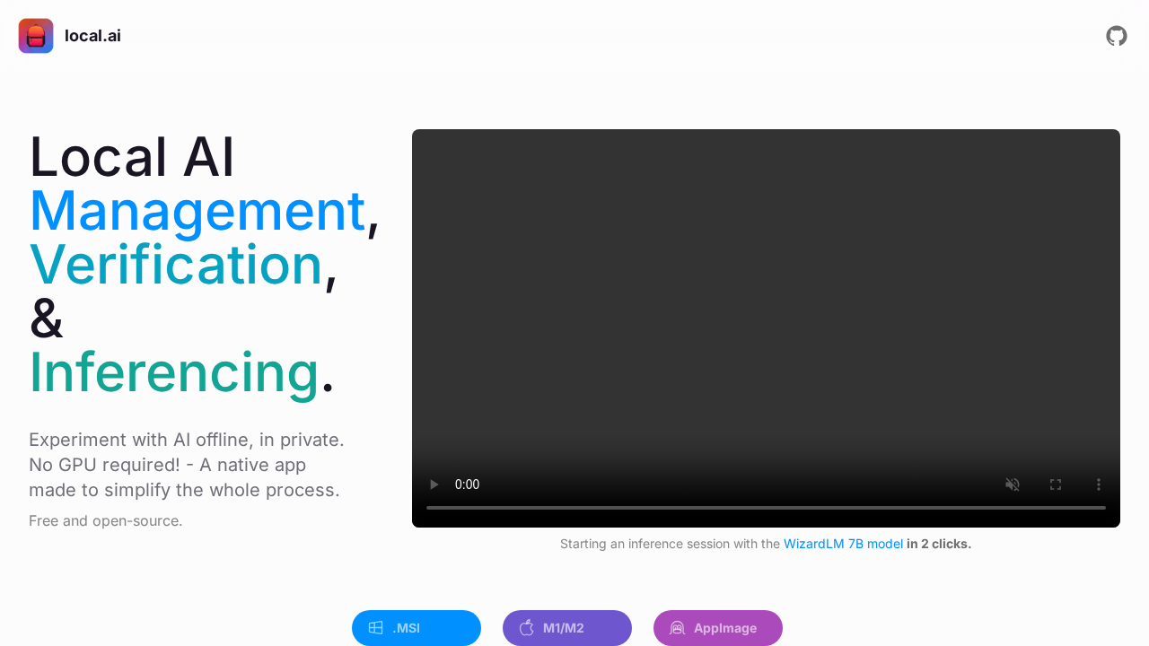 Local AI Playground screenshot