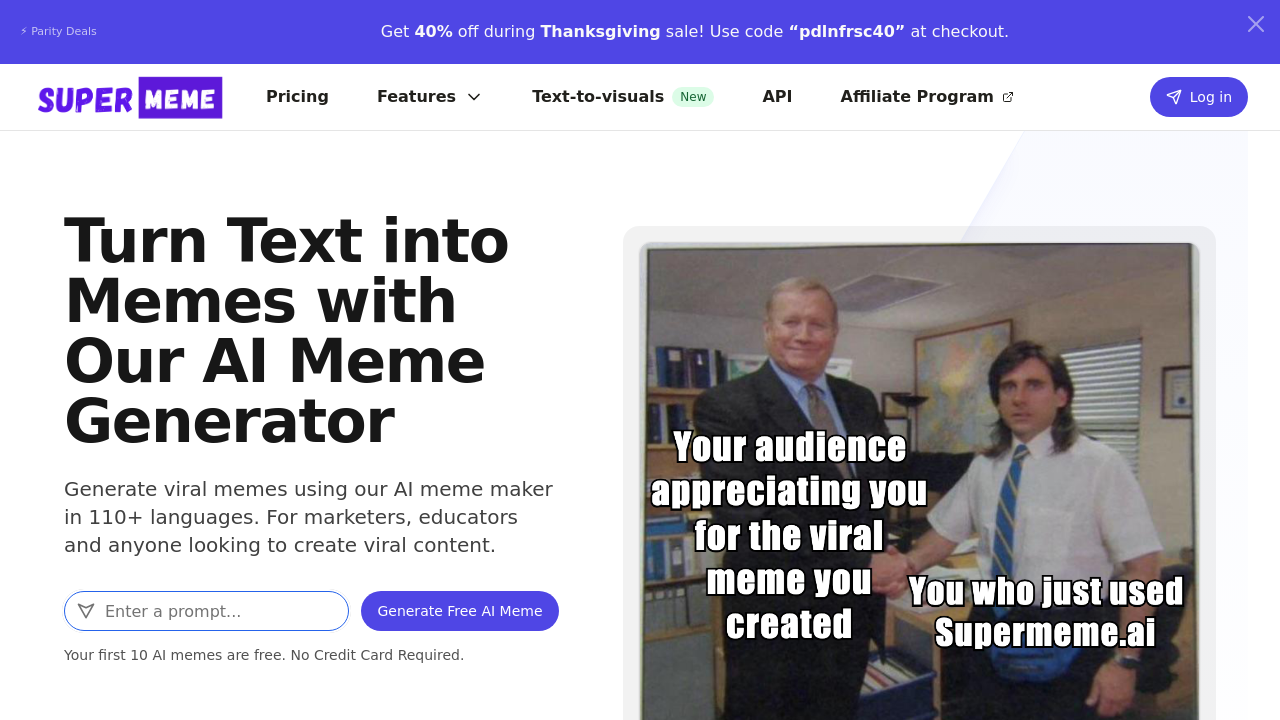 Supermeme.ai screenshot