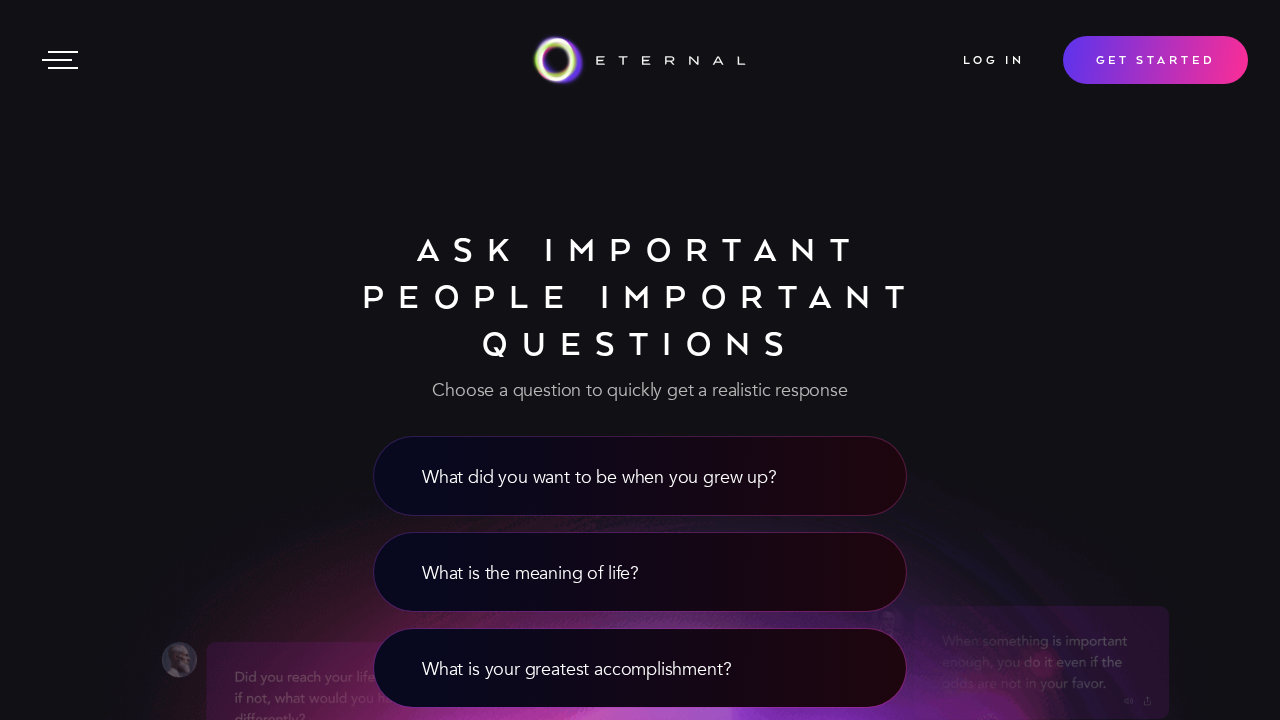 Eternal AI screenshot