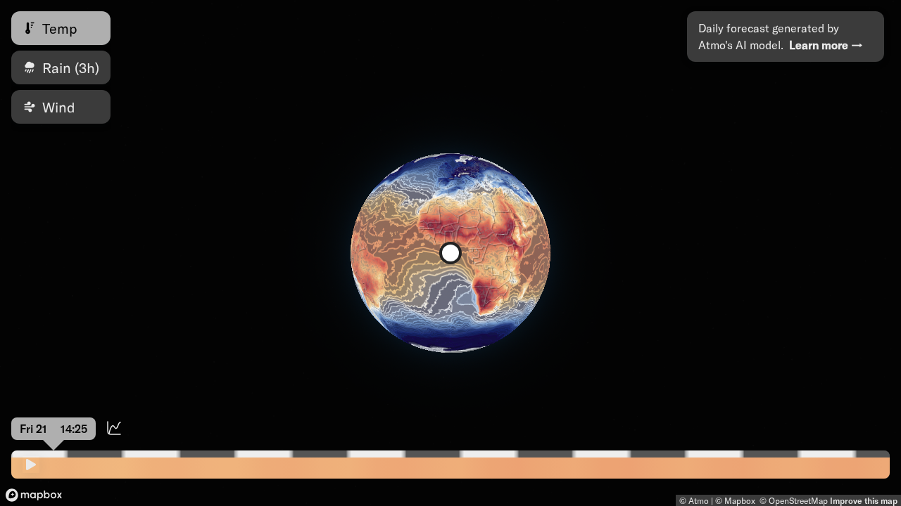 Atmo Global Forecast screenshot