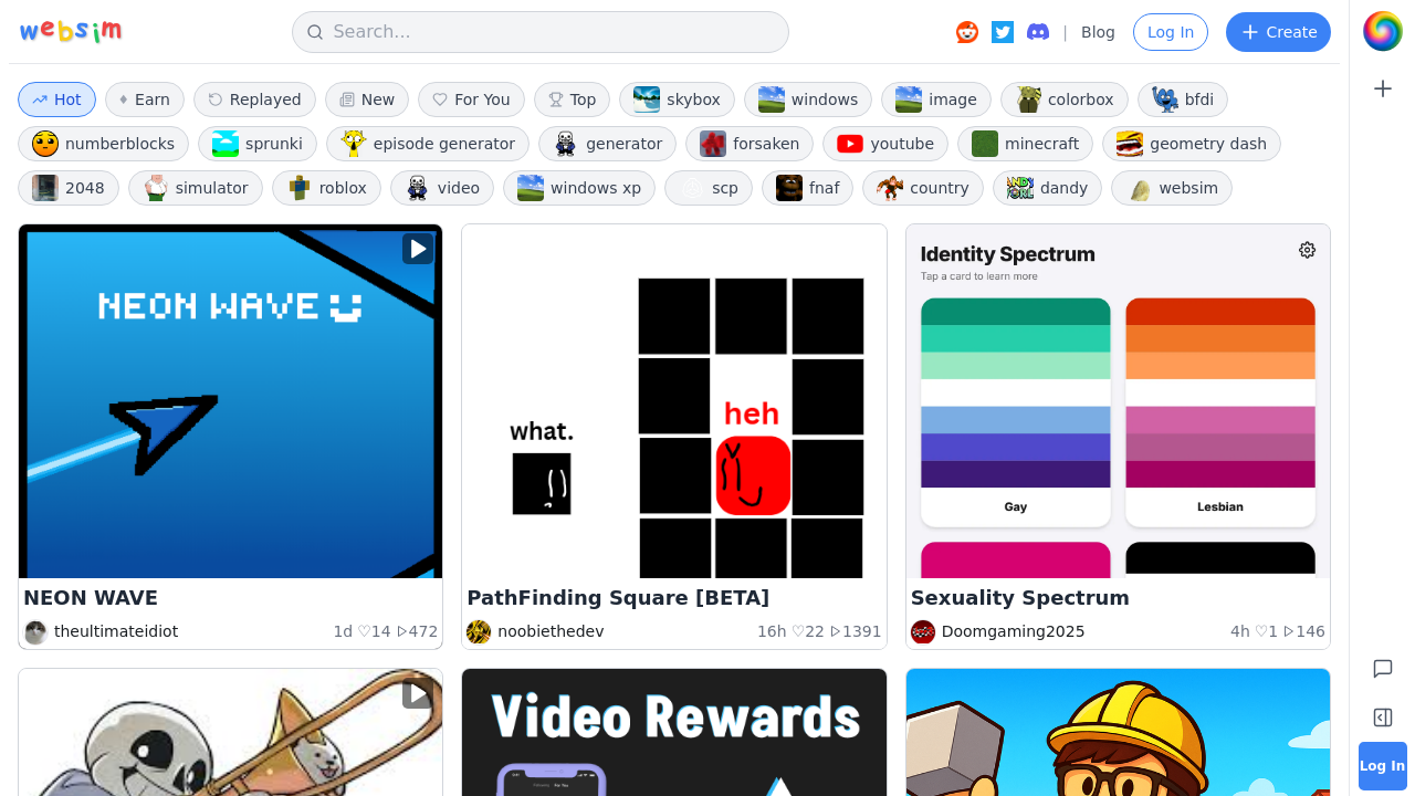 Websim AI screenshot