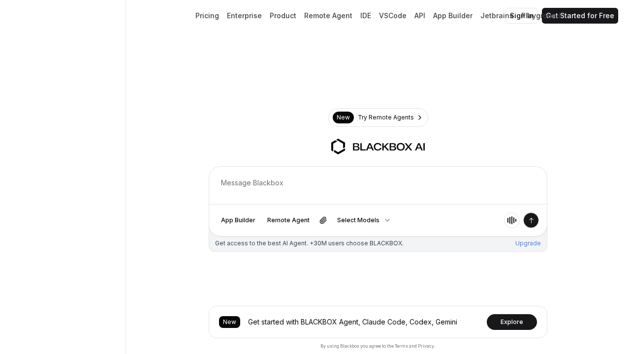 BlackBox AI screenshot