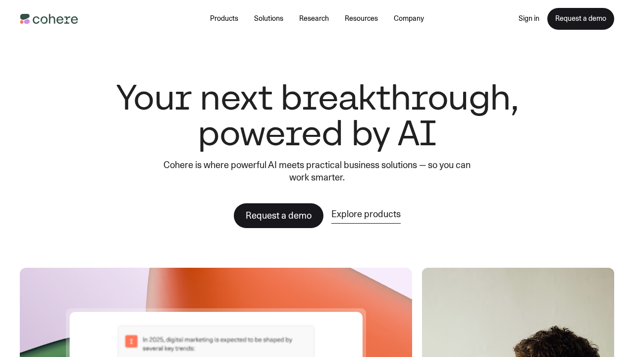 co:here AI screenshot