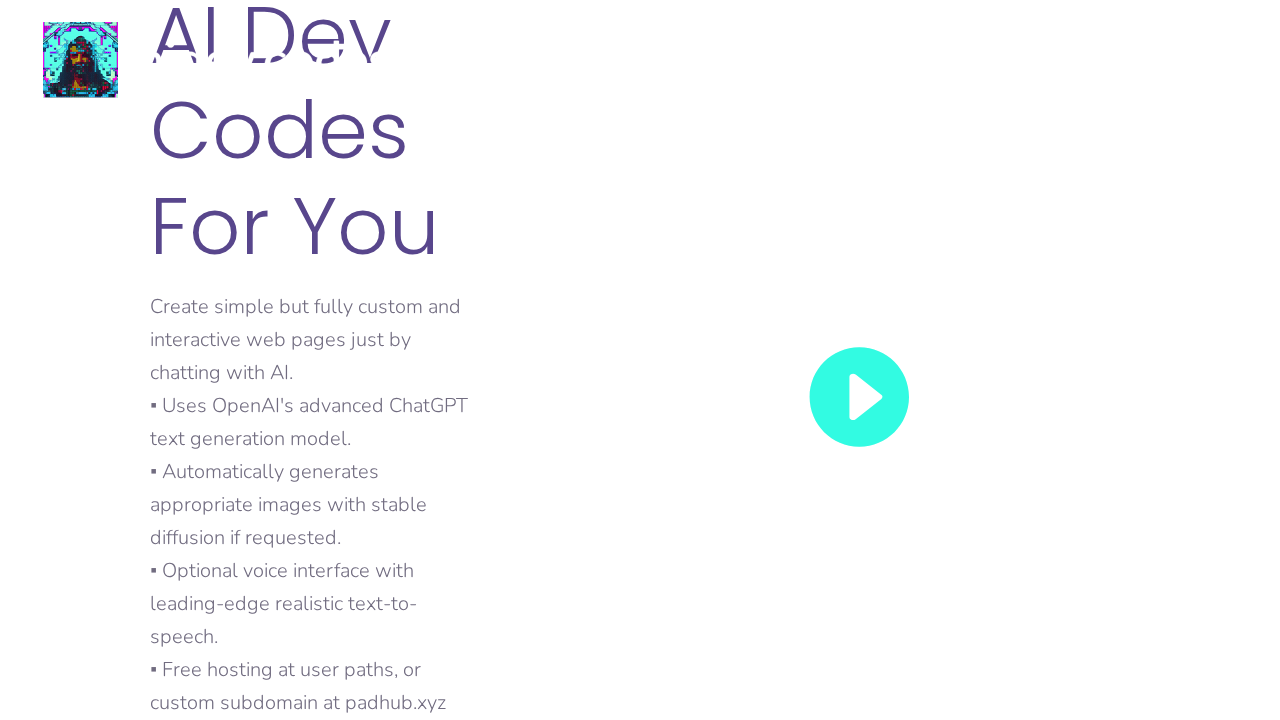 aidev.codes screenshot