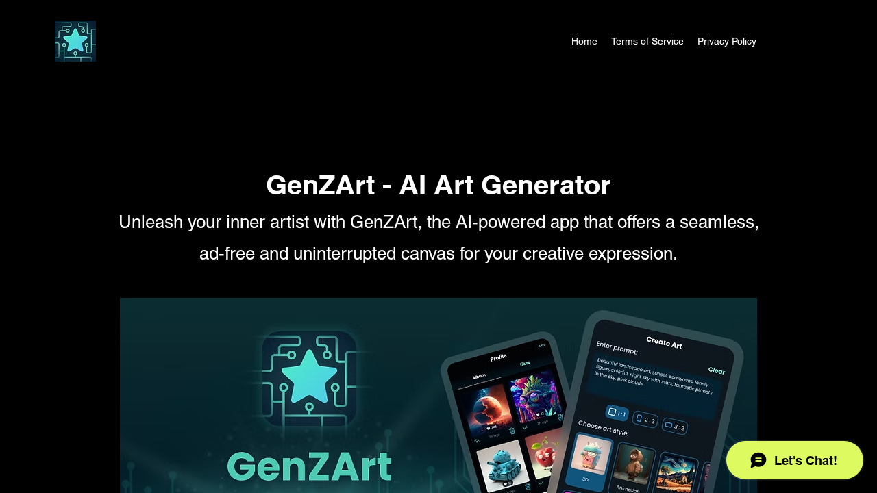 www.genzart.ai screenshot