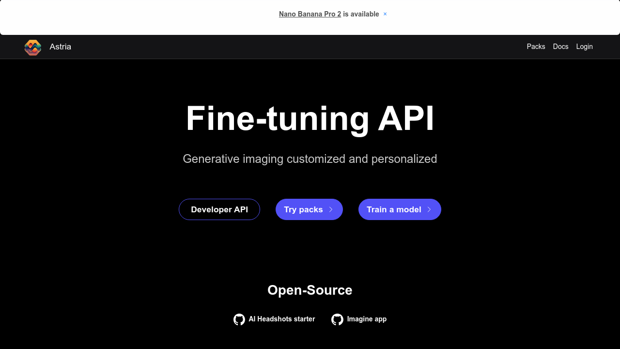 Astria.ai screenshot