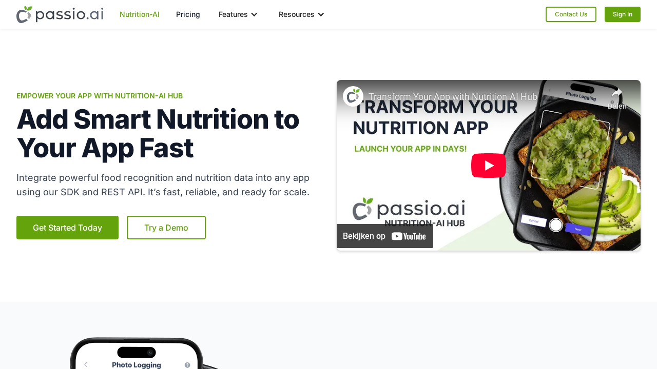 passio.ai screenshot