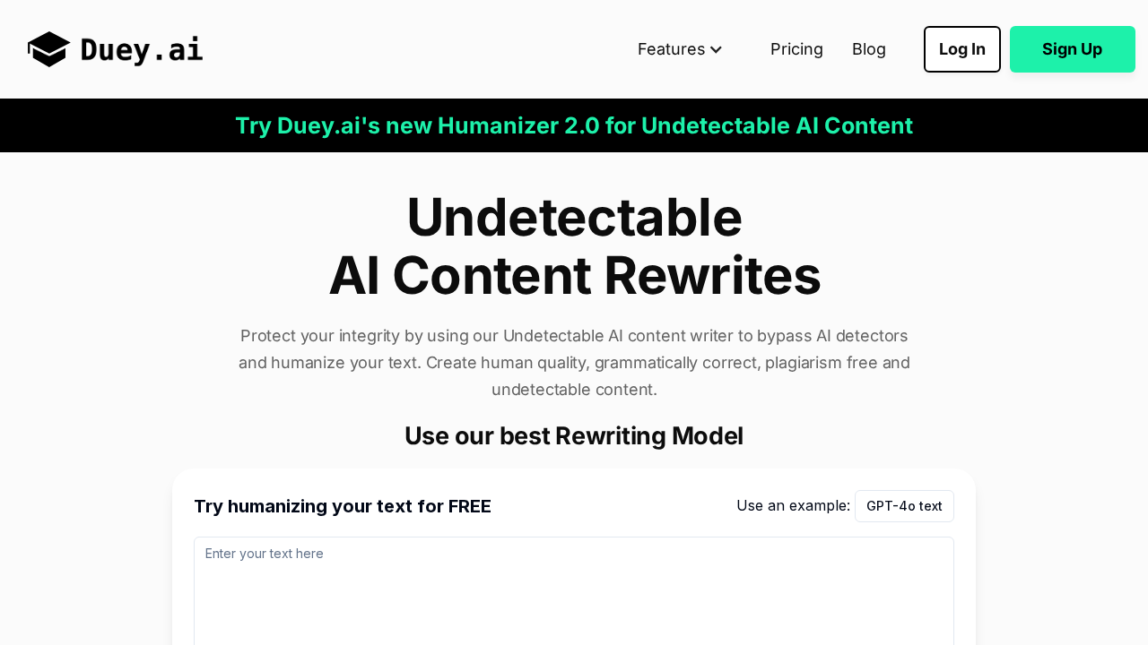 undetectablecontent.ai screenshot
