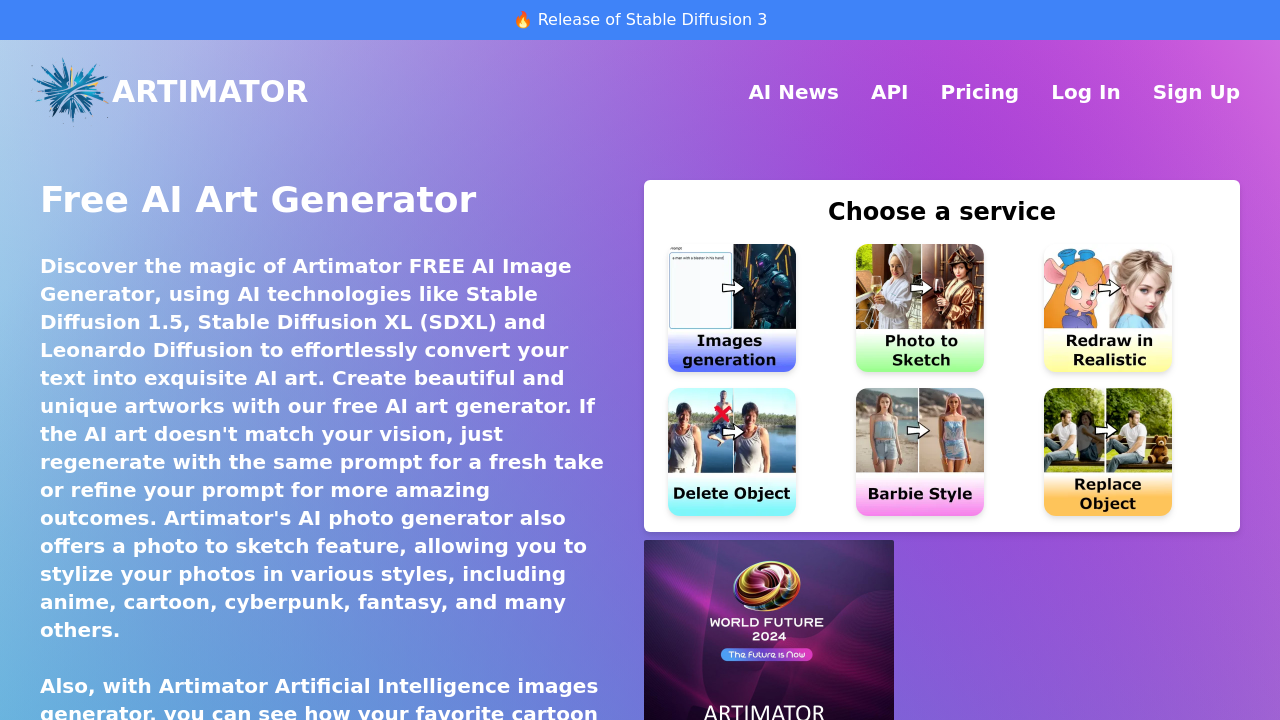 artimator.io screenshot