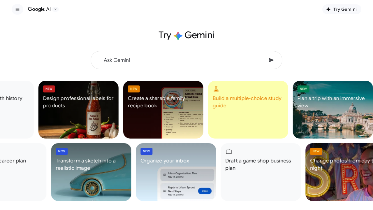 ai.google screenshot