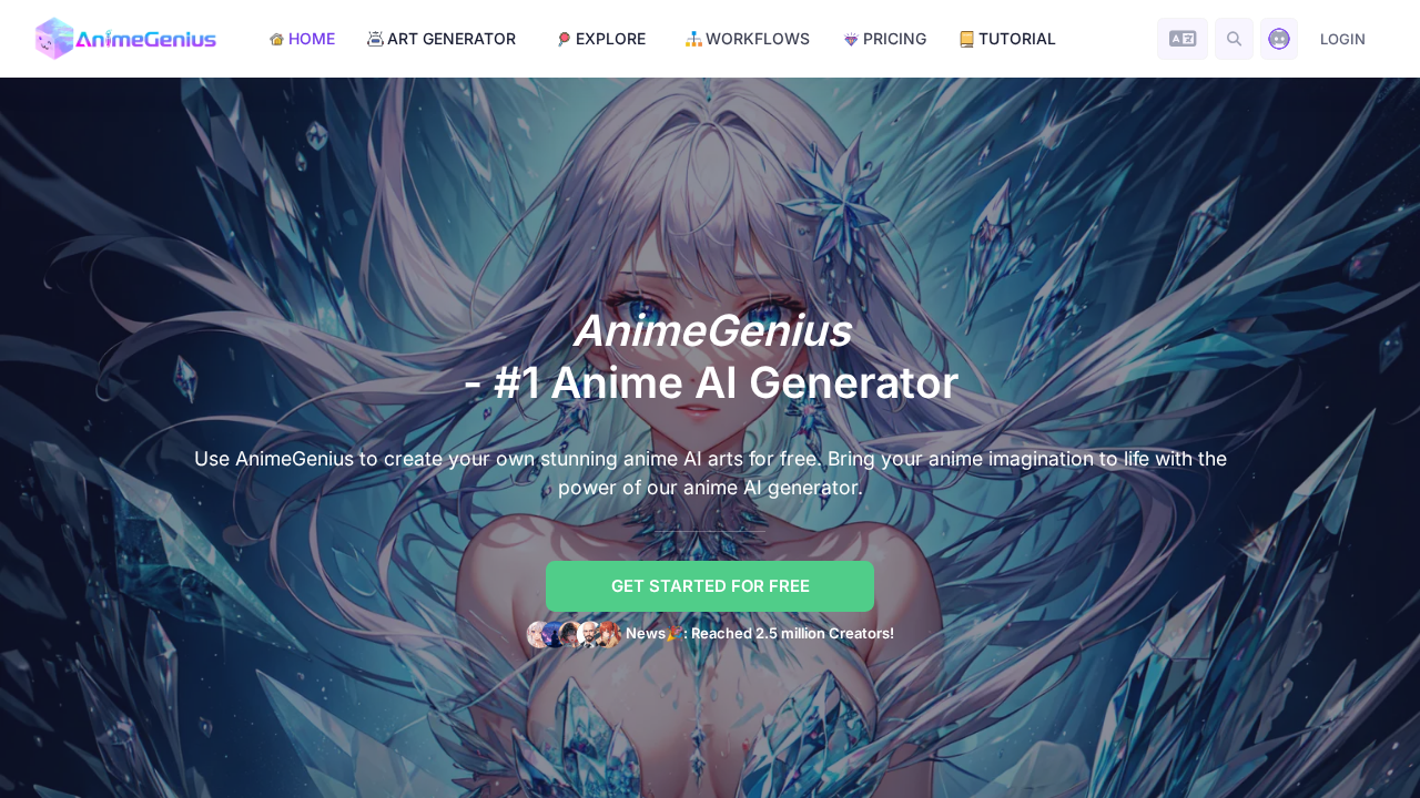 animegenius.ai screenshot