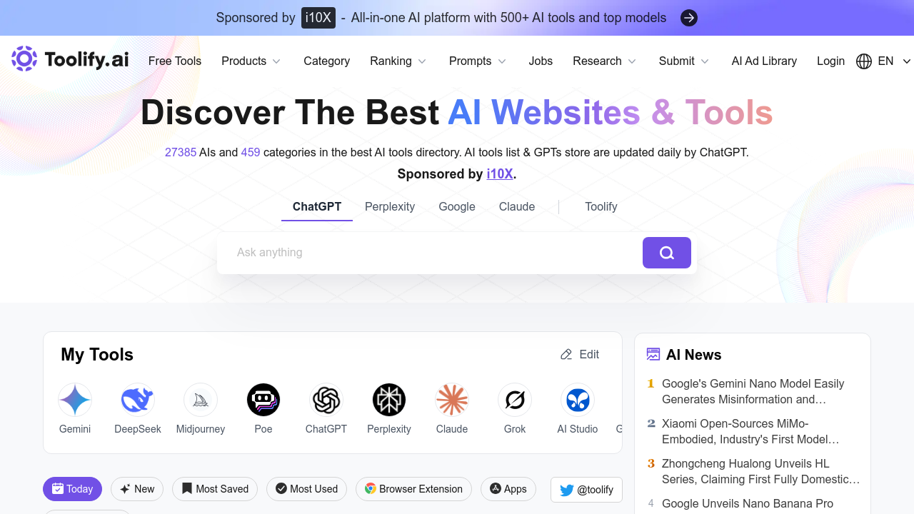 toolify.ai screenshot