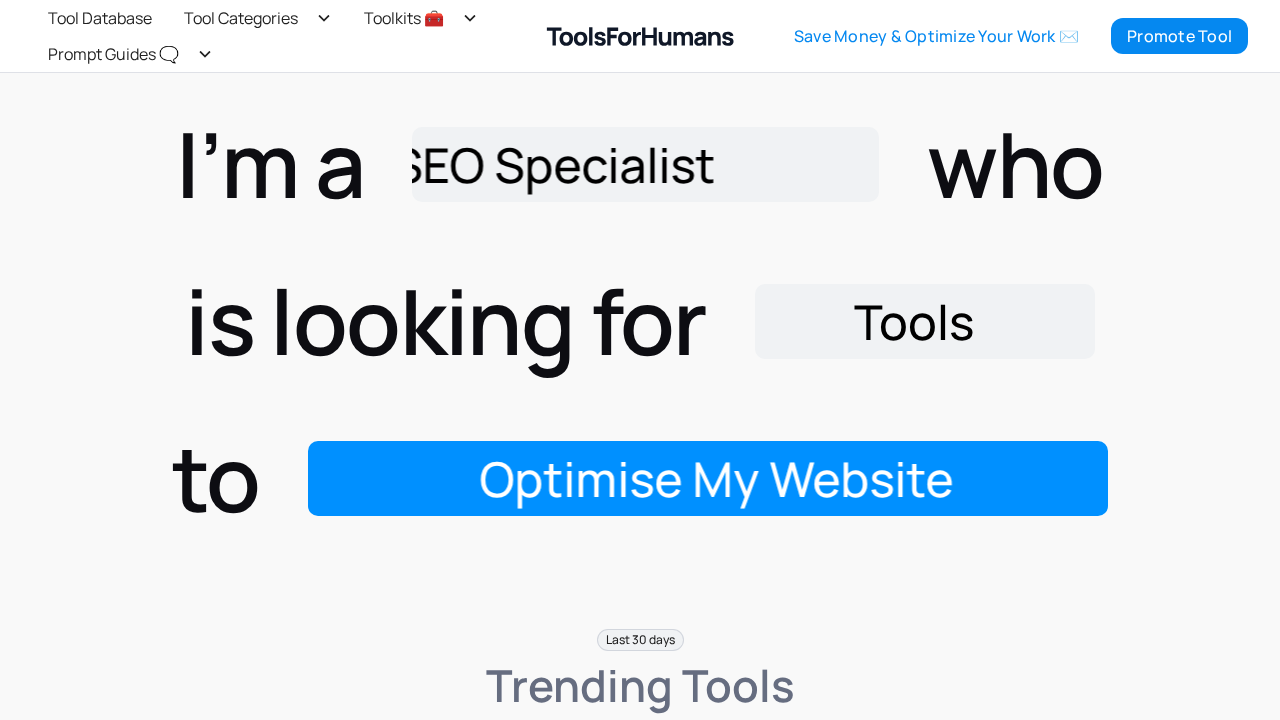 www.toolsforhumans.ai screenshot