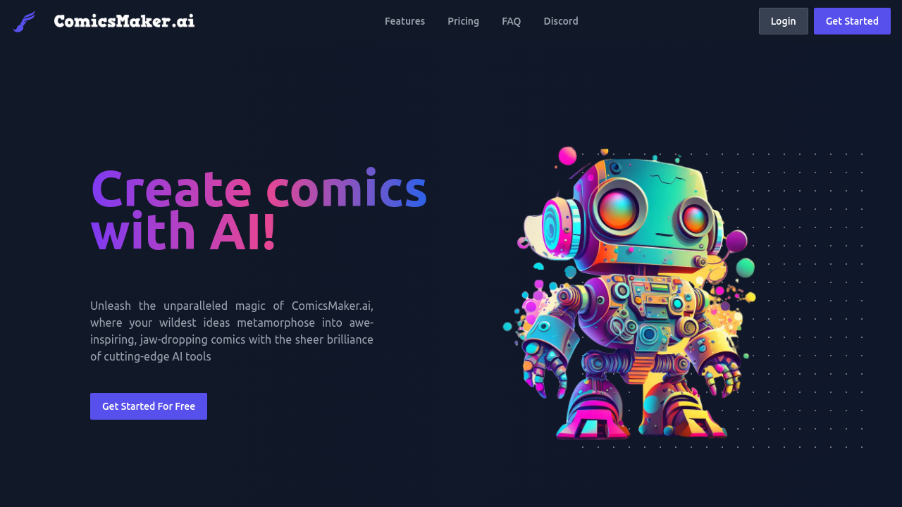 comicsmaker.ai screenshot