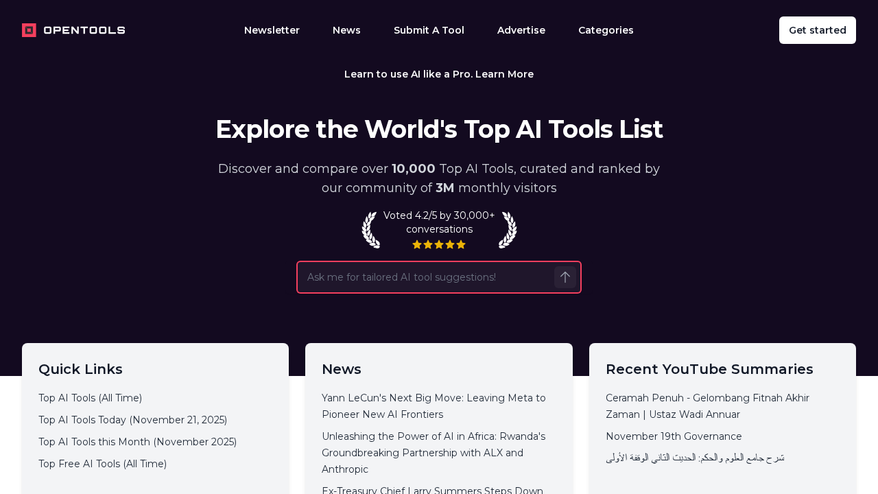 opentools.ai screenshot