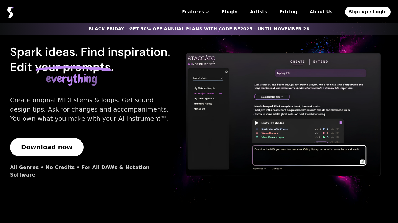Staccato.ai screenshot