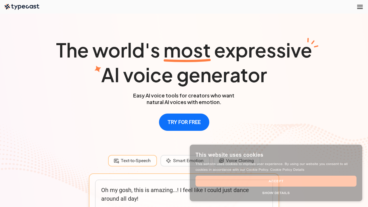 typecast ai screenshot
