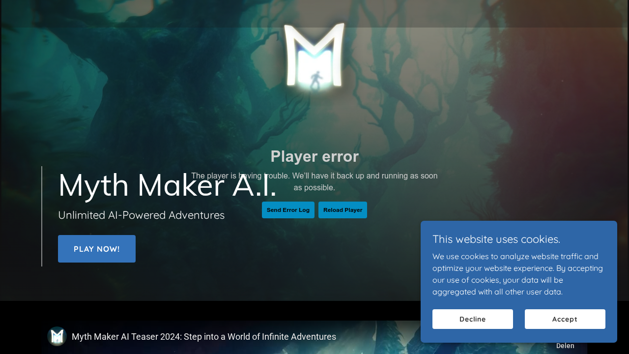 mythmaker.ai screenshot