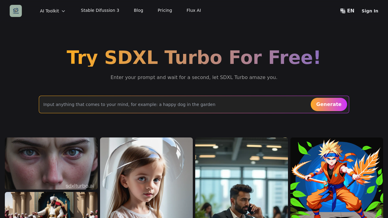sdxlturbo.ai screenshot