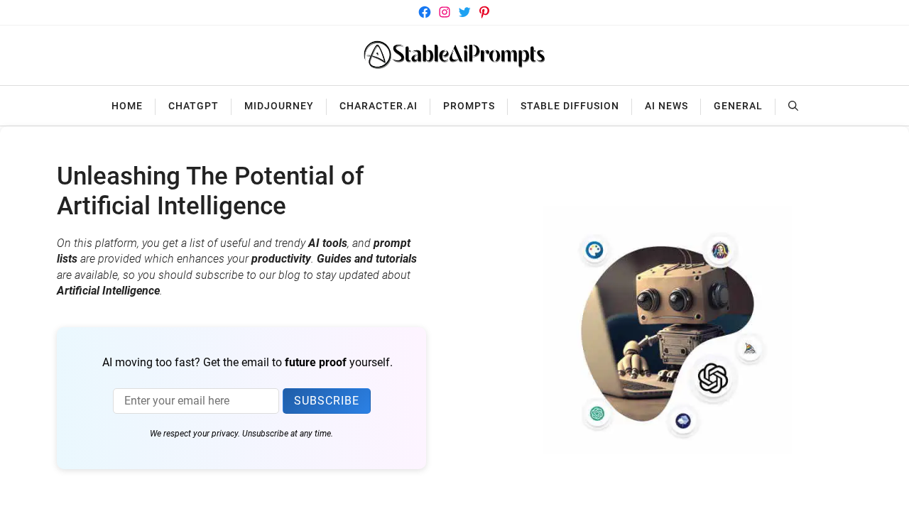 Stable AI Prompts screenshot