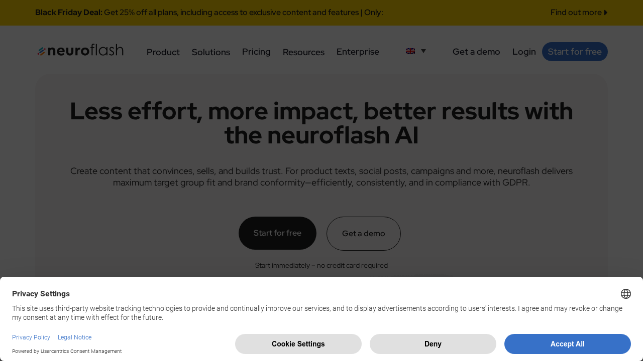 neuro-flash screenshot