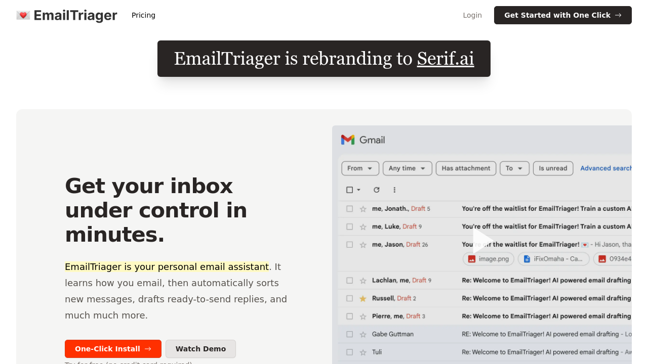 emailtriager screenshot