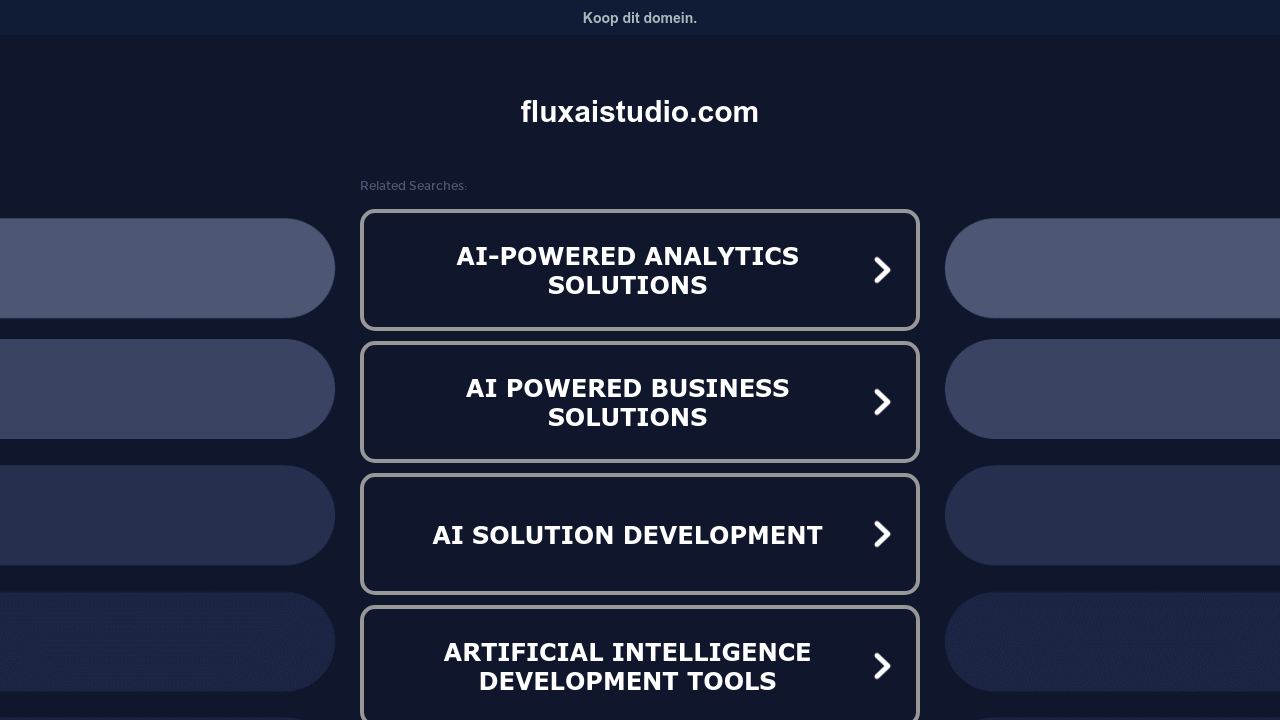 fluxaistudio.com screenshot