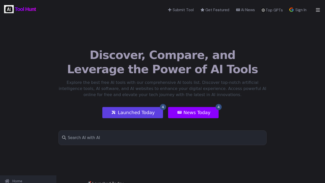 Aitoolhunt screenshot