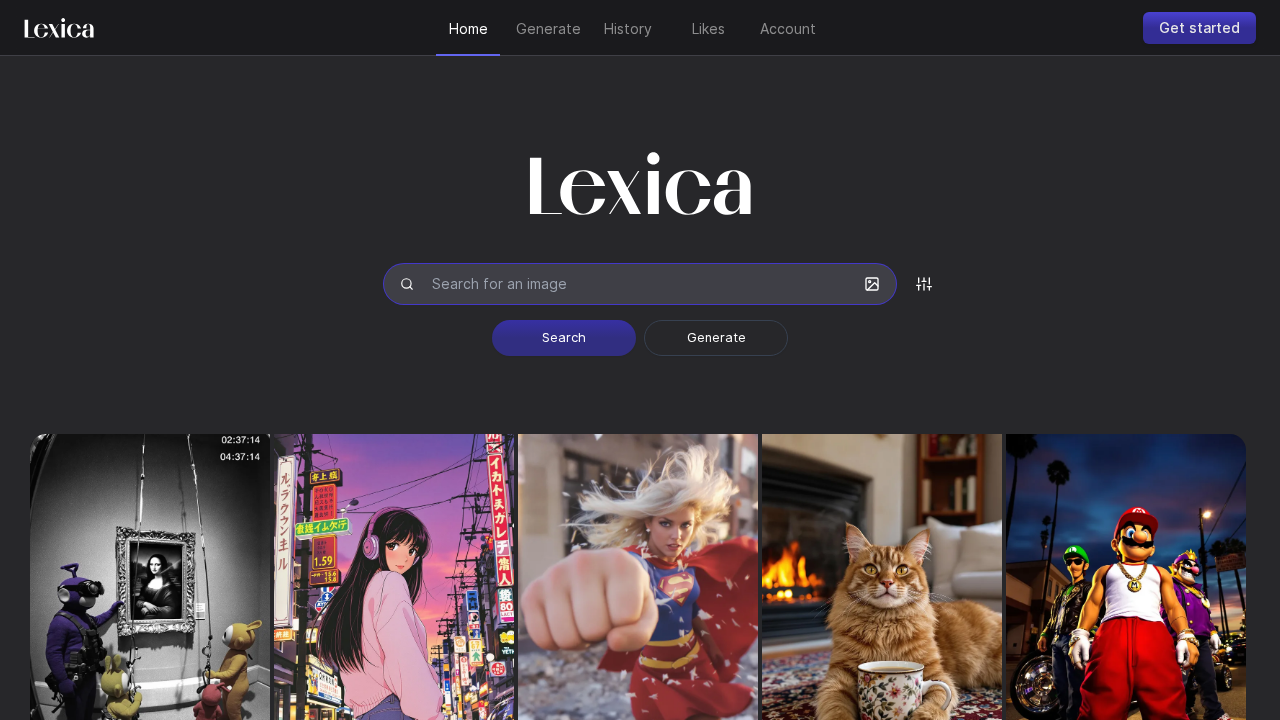 Lexica screenshot