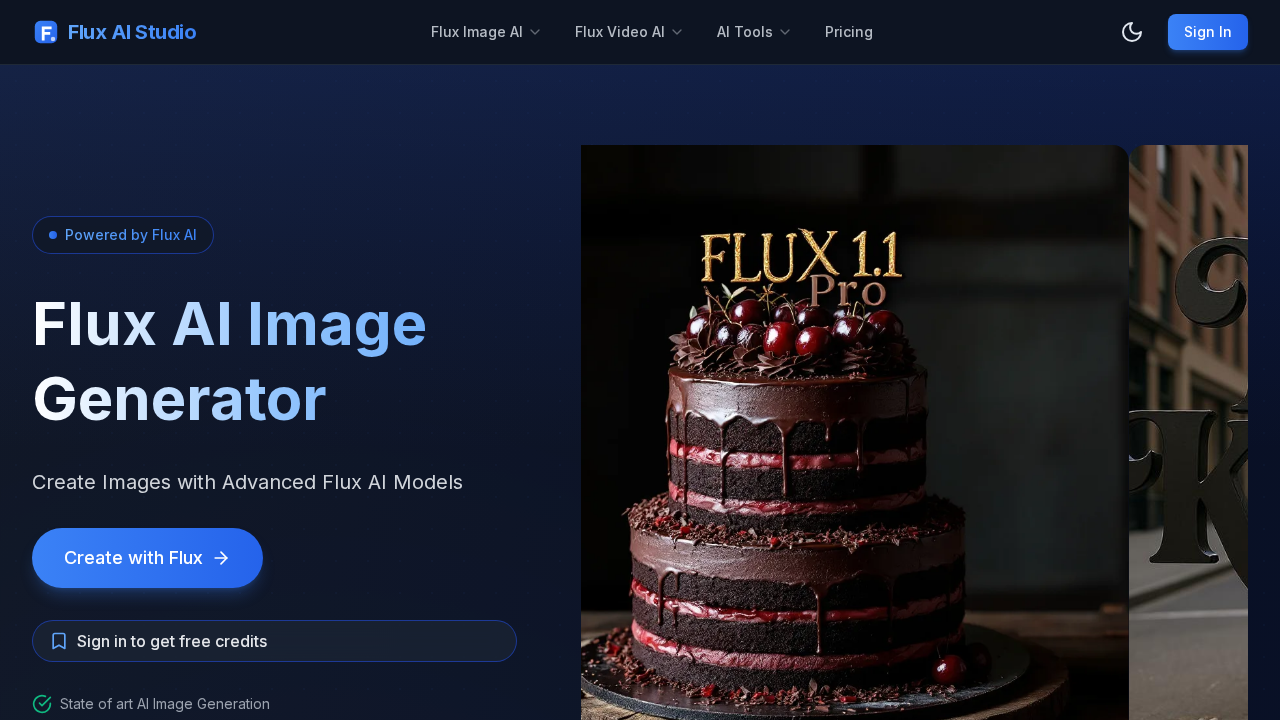 www.fluxai.studio screenshot