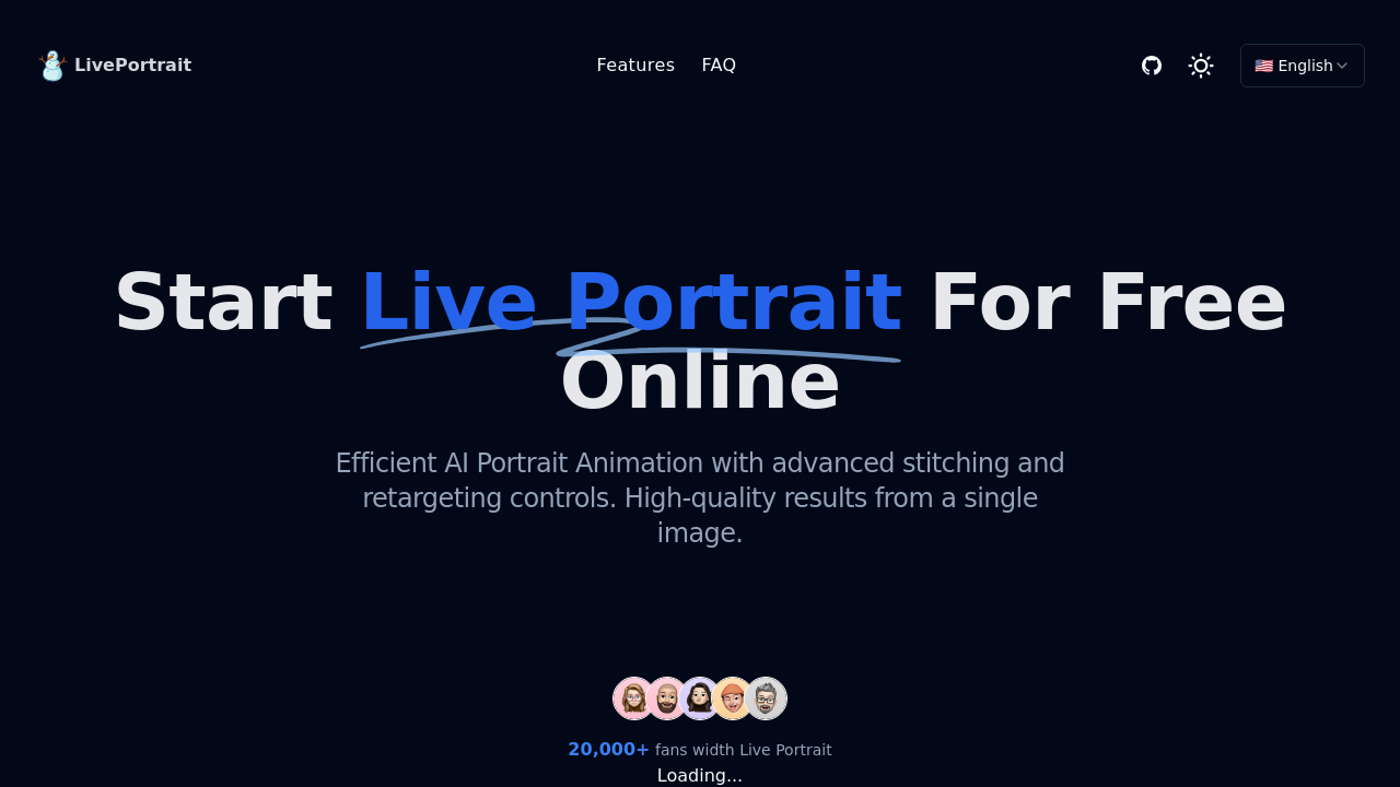 www.live-portrait.vercel.app screenshot