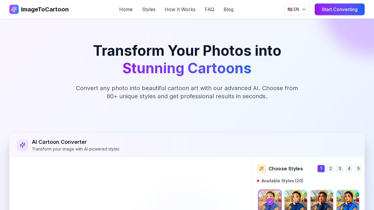 ImageToCartoon screenshot