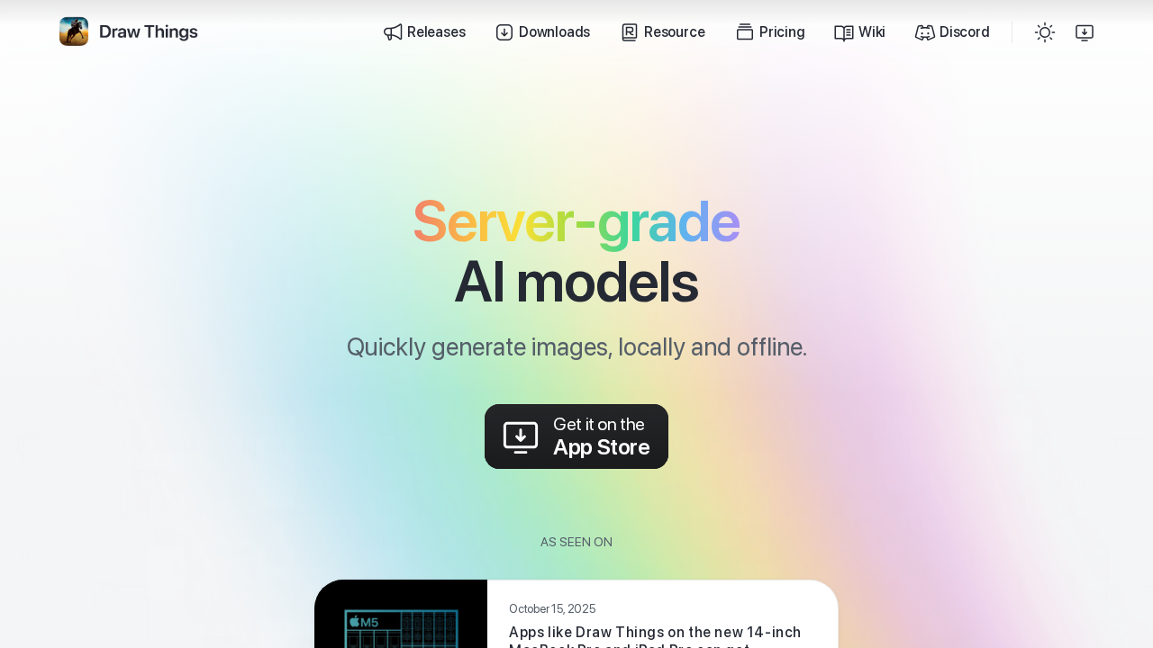 Draw Things screenshot