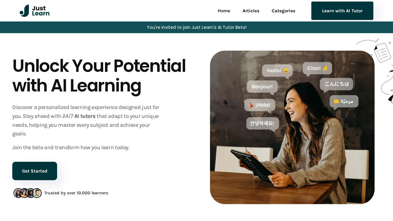 Justlearn screenshot